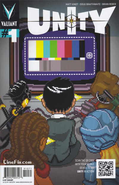 Cover for Unity (Valiant Entertainment, 2013 series) #1 [Cover G - Pullbox Exclusive - 8-Bit Variant]