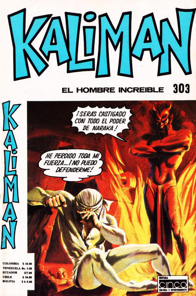 Cover for Kaliman (Editora Cinco, 1976 series) #303