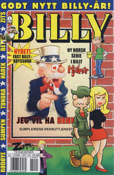 Cover for Billy (Hjemmet / Egmont, 1998 series) #1/2014
