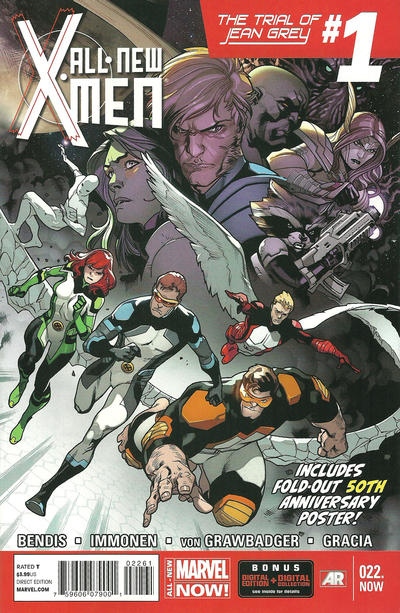 Cover for All-New X-Men (Marvel, 2013 series) #22 [Stuart Immonen '75th Anniversary Poster']