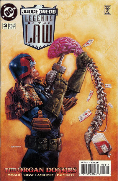 Cover for Judge Dredd: Legends of the Law (DC, 1994 series) #3 [Direct Sales]