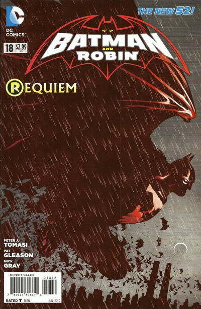 Cover for Batman and Robin (DC, 2011 series) #18 [Second Printing]