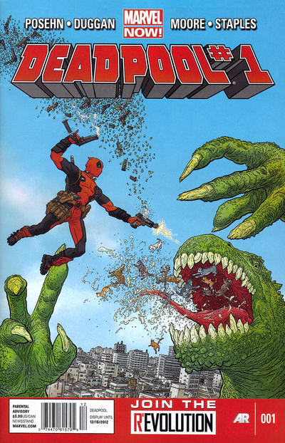 Cover for Deadpool (Marvel, 2013 series) #1 [Newsstand]