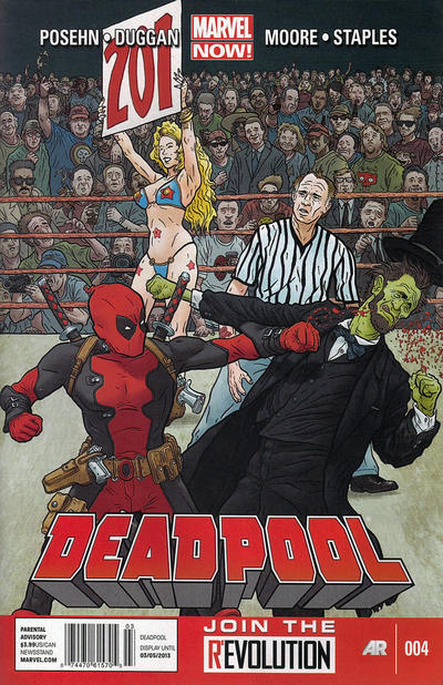Cover for Deadpool (Marvel, 2013 series) #4 [Newsstand]