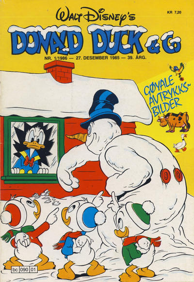 Cover for Donald Duck & Co (Hjemmet / Egmont, 1948 series) #1/1986
