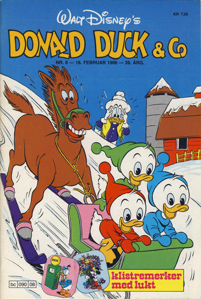Cover for Donald Duck & Co (Hjemmet / Egmont, 1948 series) #8/1986