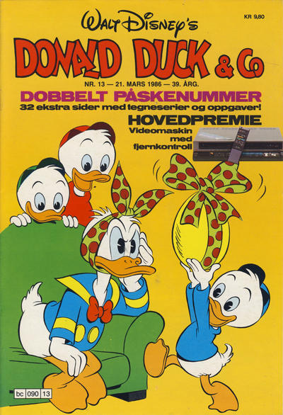 Cover for Donald Duck & Co (Hjemmet / Egmont, 1948 series) #13/1986