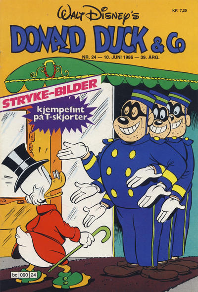 Cover for Donald Duck & Co (Hjemmet / Egmont, 1948 series) #24/1986