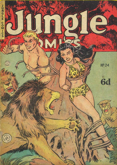 Cover for Jungle Comics (H. John Edwards, 1950 ? series) #24
