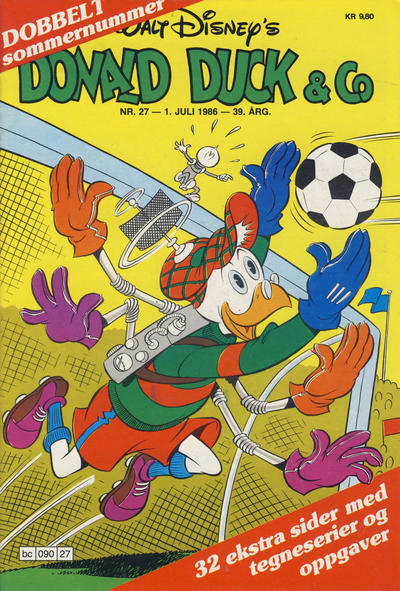 Cover for Donald Duck & Co (Hjemmet / Egmont, 1948 series) #27/1986
