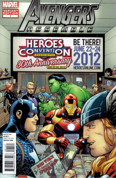 Cover for Avengers Assemble (Marvel, 2012 series) #1 [Heroescon Variant Cover]