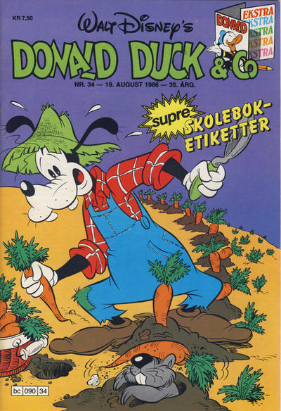 Cover for Donald Duck & Co (Hjemmet / Egmont, 1948 series) #34/1986