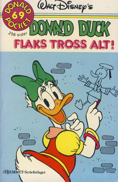 Cover for Donald Pocket (Hjemmet / Egmont, 1968 series) #69 - Donald Duck Flaks tross alt! [1. opplag]