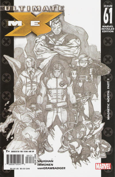 Cover for Ultimate X-Men (Marvel, 2001 series) #61 [Marvel Retailer Edition]