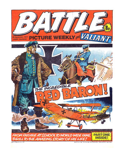 Cover for Battle Picture Weekly and Valiant (IPC, 1976 series) #24 September 1977 [134]