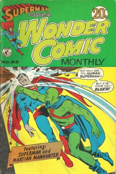 Cover for Superman Presents Wonder Comic Monthly (K. G. Murray, 1965 ? series) #92