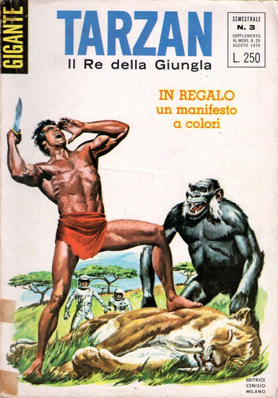 Cover for Tarzan Gigante (Editrice Cenisio, 1969 series) #3