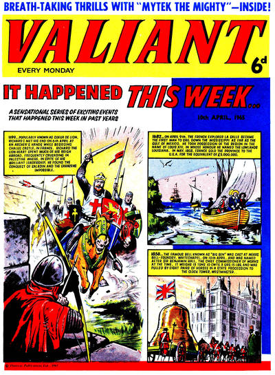 Cover for Valiant (IPC, 1964 series) #10 April 1965
