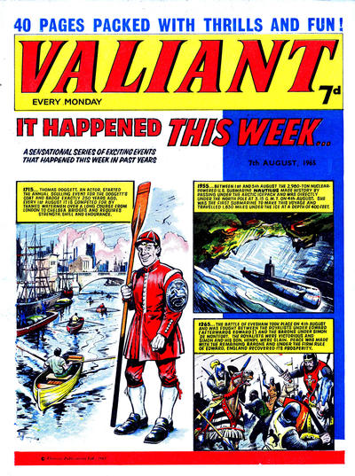 Cover for Valiant (IPC, 1964 series) #7 August 1965