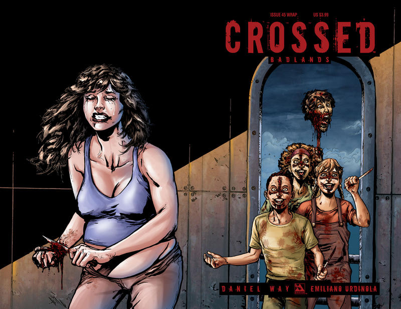 Cover for Crossed Badlands (Avatar Press, 2012 series) #45 [Wraparound Variant Cover by Rafael Ortiz]