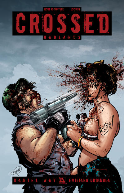 Cover for Crossed Badlands (Avatar Press, 2012 series) #45 [Torture Variant Cover by Rafael Ortiz]