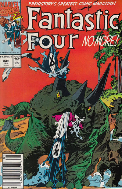Cover for Fantastic Four (Marvel, 1961 series) #345 [Australian]