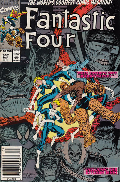 Cover for Fantastic Four (Marvel, 1961 series) #347 [Australian]