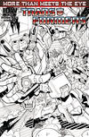 Cover for The Transformers: More Than Meets the Eye (IDW, 2012 series) #3 [Cover RI - Incentive Alex Milne Black and White Variant]