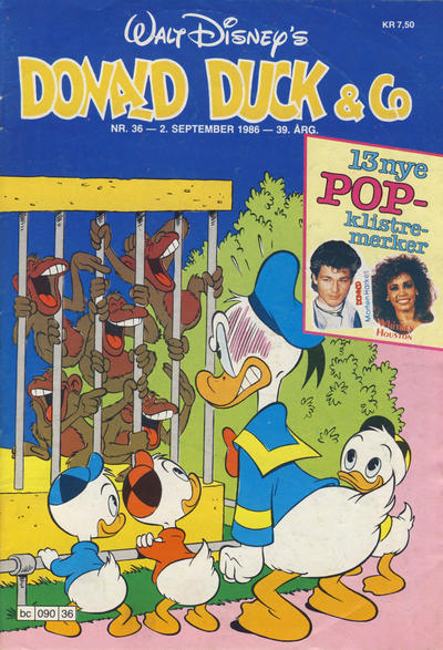 Cover for Donald Duck & Co (Hjemmet / Egmont, 1948 series) #36/1986