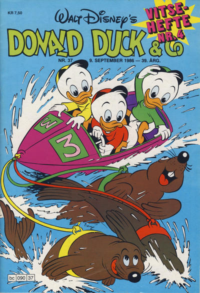 Cover for Donald Duck & Co (Hjemmet / Egmont, 1948 series) #37/1986