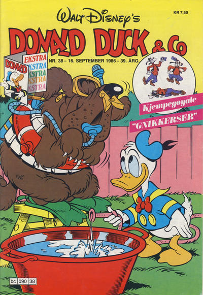 Cover for Donald Duck & Co (Hjemmet / Egmont, 1948 series) #38/1986