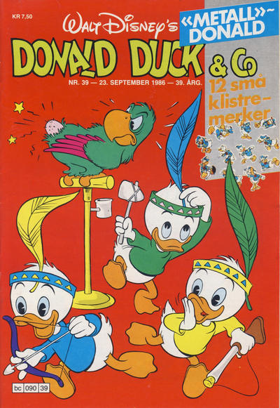 Cover for Donald Duck & Co (Hjemmet / Egmont, 1948 series) #39/1986