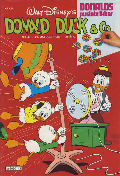 Cover for Donald Duck & Co (Hjemmet / Egmont, 1948 series) #43/1986