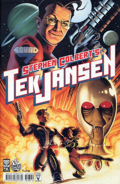 Cover for Stephen Colbert's Tek Jansen (Oni Press, 2007 series) #1 [Alternate Cover by John Cassaday]