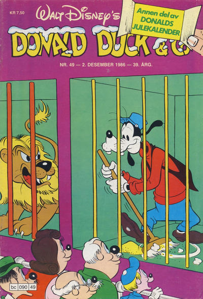 Cover for Donald Duck & Co (Hjemmet / Egmont, 1948 series) #49/1986