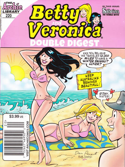 Cover for Betty & Veronica (Jumbo Comics) Double Digest (Archie, 1987 series) #220 [Newsstand]