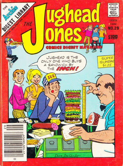 Cover for The Jughead Jones Comics Digest (Archie, 1977 series) #29
