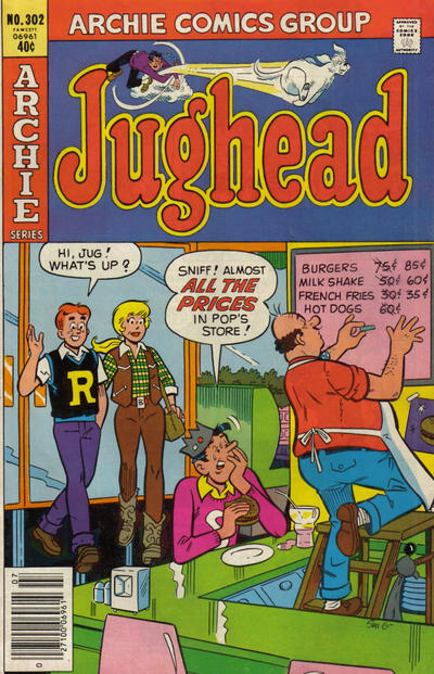 Cover for Jughead (Archie, 1965 series) #302
