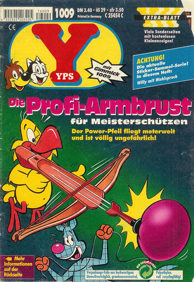 Cover for Yps (Gruner + Jahr, 1975 series) #1009