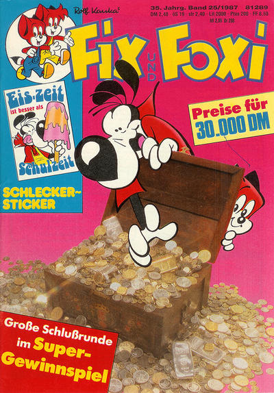 Cover for Fix und Foxi (Pabel Verlag, 1953 series) #v35#25/1987