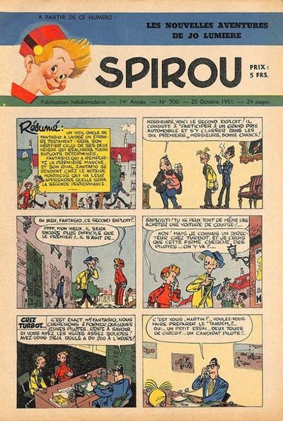Cover for Spirou (Dupuis, 1947 series) #706