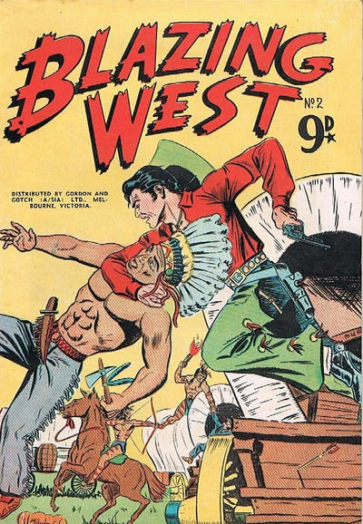 Cover for Blazing West (H. John Edwards, 1950 ? series) #2