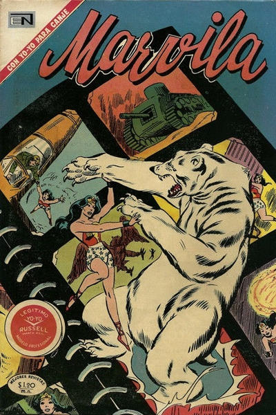 Cover for Marvila, la Mujer Maravilla (Editorial Novaro, 1955 series) #188
