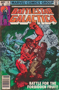 Cover for Battlestar Galactica (Marvel, 1979 series) #18 [Newsstand]
