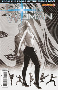 Cover for The Bionic Woman (Dynamite Entertainment, 2012 series) #1 [Black and White]