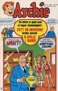 Cover Thumbnail for Archie (Semic, 1982 series) #11/1984