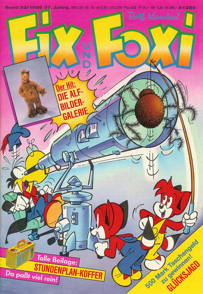 Cover for Fix und Foxi (Pabel Verlag, 1953 series) #v37#33/1989