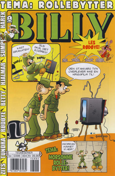 Cover for Billy (Hjemmet / Egmont, 1998 series) #4/2014