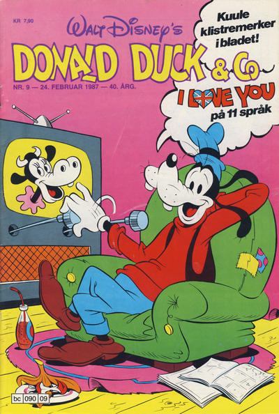 Cover for Donald Duck & Co (Hjemmet / Egmont, 1948 series) #9/1987