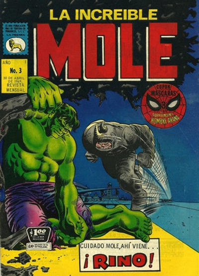 Cover for La Increible Mole (Editora de Periódicos, S. C. L. "La Prensa", 1969 series) #3